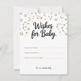 Tarjeta Festiva Deseos celestes por el bebé - deseos del Personali