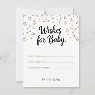 Tarjeta Festiva Deseos celestes por el bebé - deseos del Personali