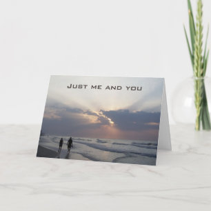 TARJETA FESTIVA DESEOS DE ANIVERSARIO EN LA PLAYA PARA NOSOTROS