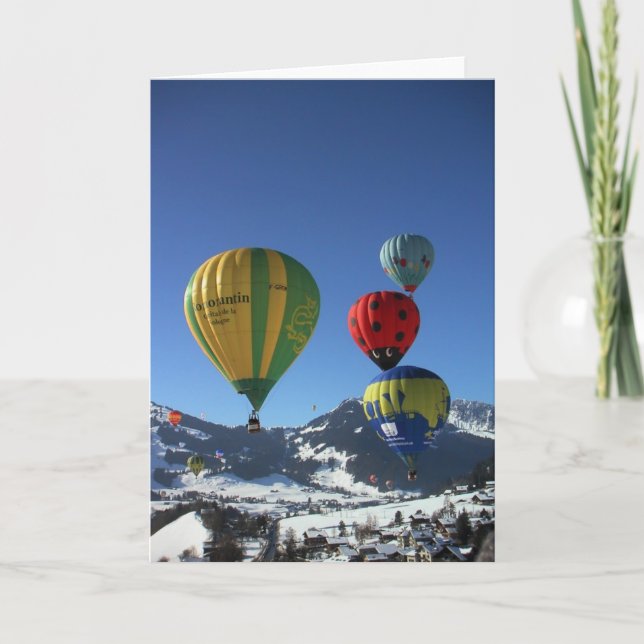 Tarjeta Festiva deseos de burbujas (Anverso)