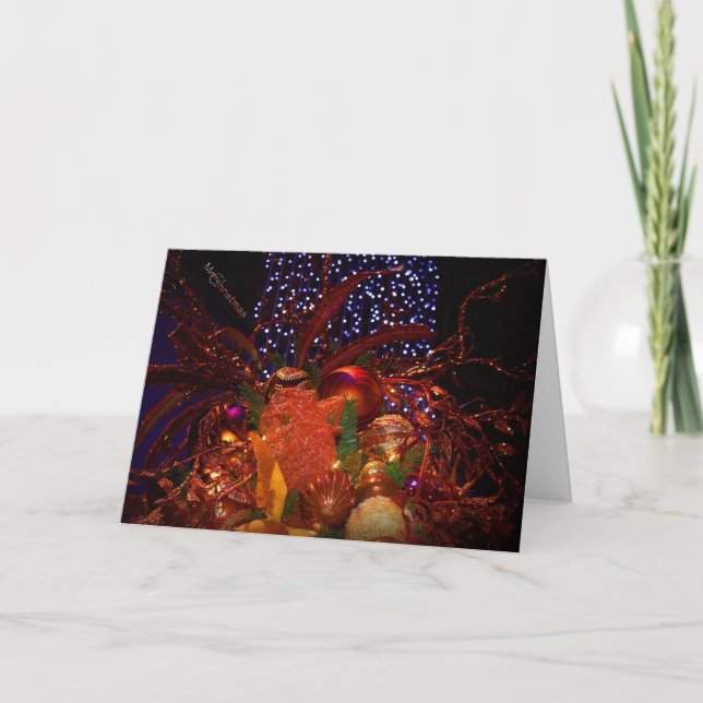 Tarjeta Festiva Deseos de Chrismas (Anverso)
