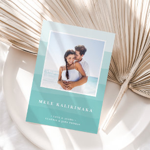 Tarjeta Festiva Deseos de Hawái   Foto