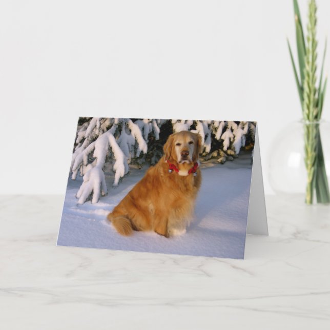 Tarjeta Festiva Deseos de los navidades (Anverso)