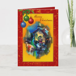 Tarjeta Festiva Deseos de los navidades