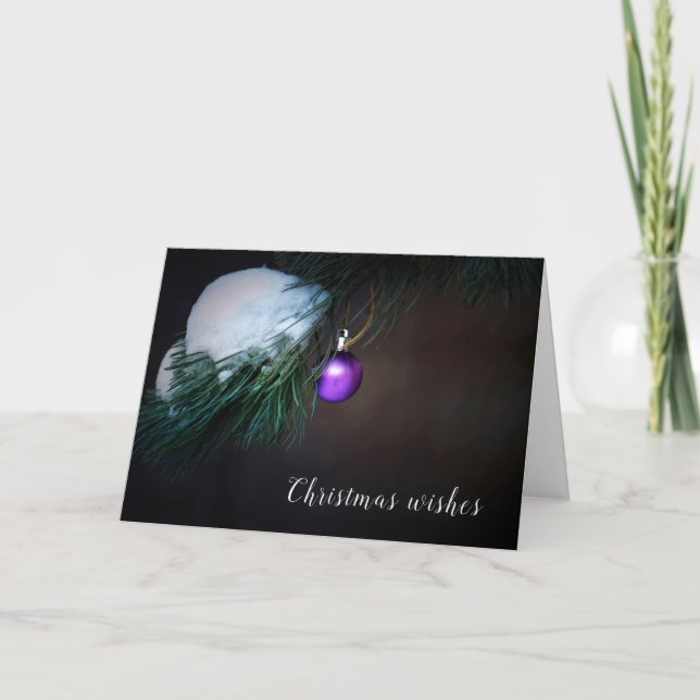 Tarjeta Festiva Deseos de los navidades llenos de amor (Anverso)