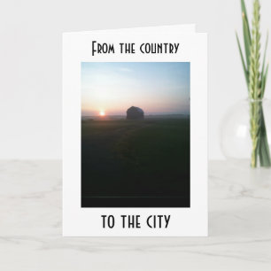 TARJETA FESTIVA DESEOS DE PAÍS ENVIADOS A LA CIUDAD