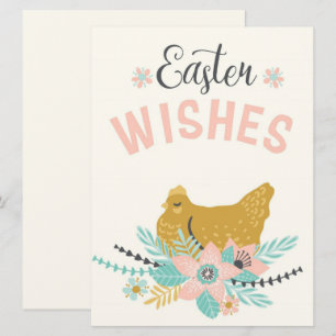 Tarjeta Festiva Deseos de Pascua