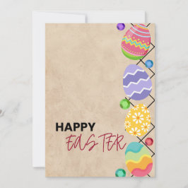 Tarjeta Festiva Deseos de Pascua Feliz para ti