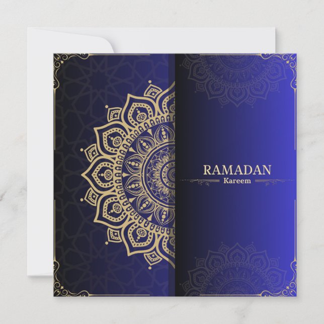 Tarjeta Festiva deseos de ramadan kareem ramadan (Anverso)