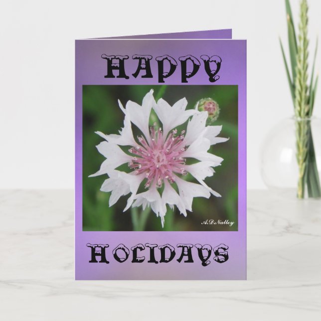 Tarjeta Festiva Deseos de vacaciones (Anverso)