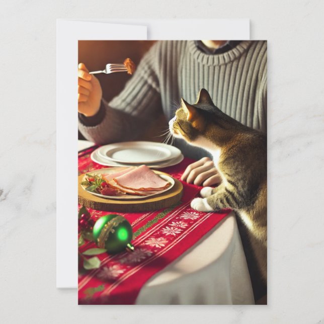 Tarjeta Festiva ¡Deseos de vacaciones de buena comida y buena dive (Anverso)