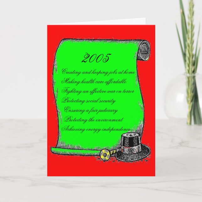 Tarjeta Festiva Deseos de vacaciones de plataforma DNC (Anverso)