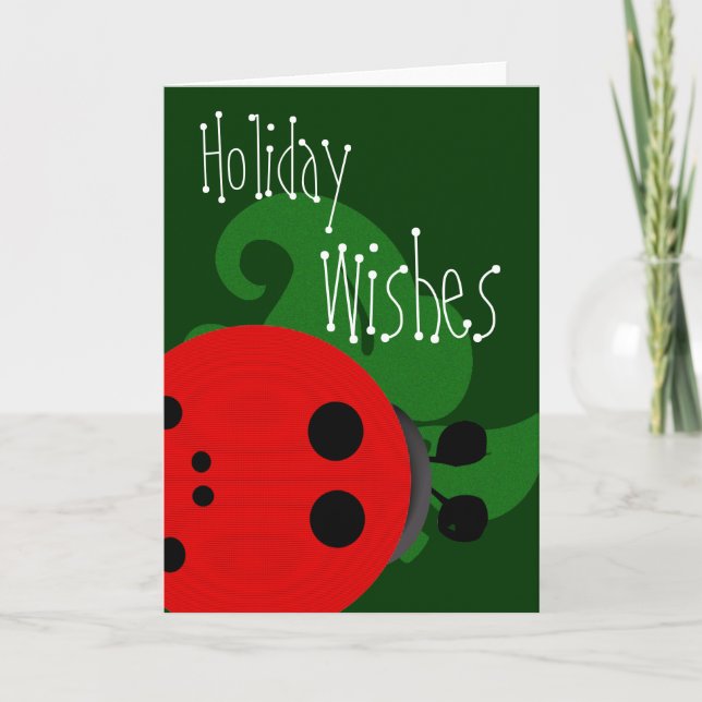 Tarjeta Festiva Deseos del día de fiesta (Anverso)