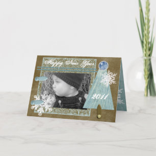 Tarjeta Festiva Deseos del invierno de encargo