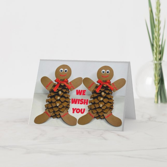 TARJETA FESTIVA *DESEOS DULCES* A MI CORAZÓN EN NAVIDADES (Anverso)