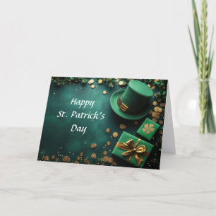 Tarjeta Festiva Deseos felices del día de San Patricio