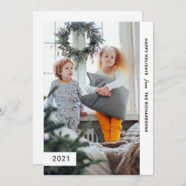 Tarjeta Festiva Deseos festivos | Fotografía moderna