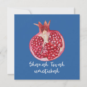 Tarjeta Festiva Deseos hebreos de Rosh Hashaná Shana Tovah