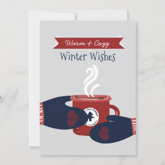 Tarjeta Festiva Deseos más cálidos Higgge Navidades de café