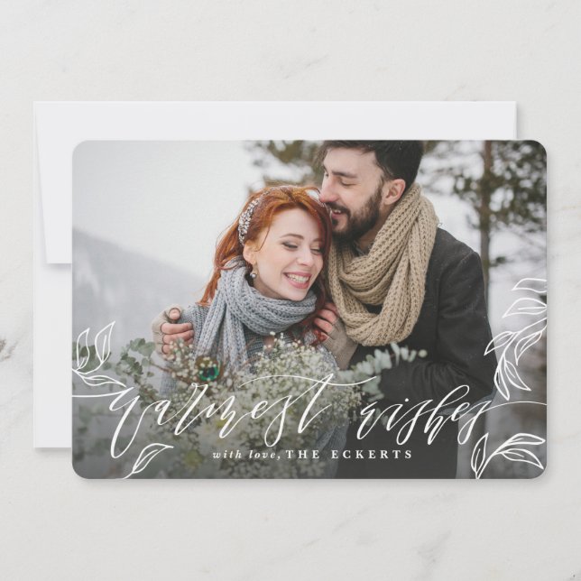 TARJETA FESTIVA DESEOS MÁS CALIENTES (Anverso)