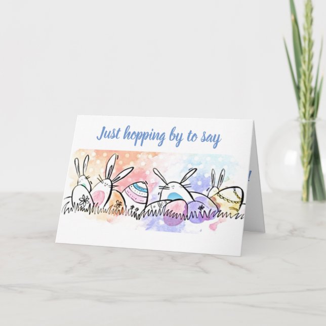 TARJETA FESTIVA ***DESEOS MÁS SENCILLOS*** DE HUEVOS CUTÁNEOS DE O (Anverso)