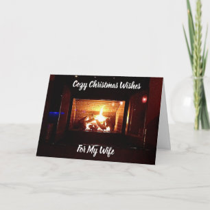 TARJETA FESTIVA DESEOS NAVIDEÑOS ACOSADORES PARA MI **ESPOSA**