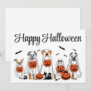 Tarjeta Festiva Desfile De Boo Crew — Un Tratamiento De Halloween