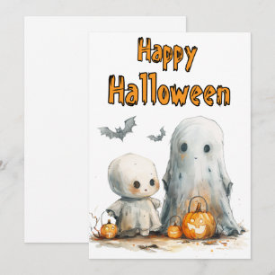 Tarjeta Festiva Desfile De Calabaza - Un Espectacular Dúo De Hallo