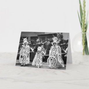 Tarjeta Festiva Desfile de las máscaras, Años Nuevos de día, 1909