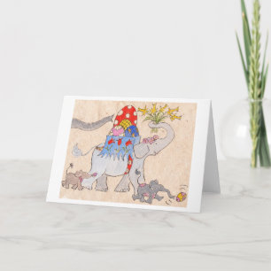 Tarjeta Festiva Desfile de Pascua