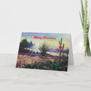 Tarjeta Festiva Desierto de los navidades