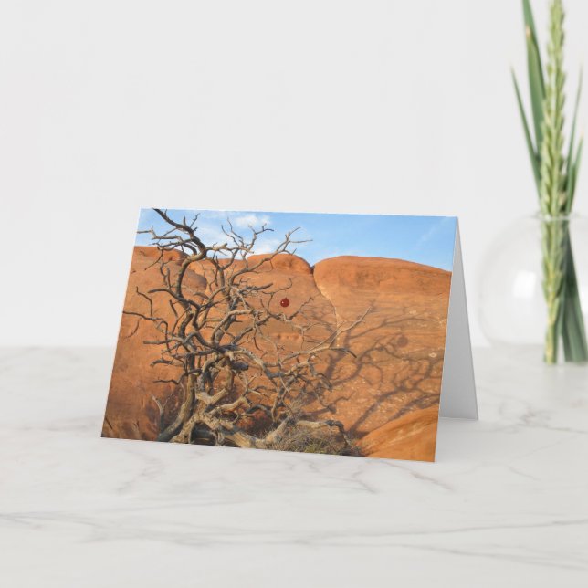 Tarjeta Festiva Desierto Tannenbaum (Anverso)