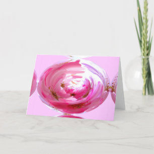 Tarjeta Festiva Deslumbramiento de la flor rosa