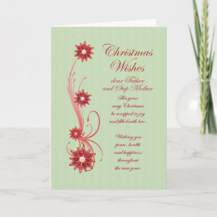 Tarjeta Festiva Desplazamientos de padres y Navidades madre de pas