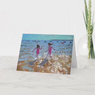 Tarjeta Festiva Desplome en el mar Clacton. 2014