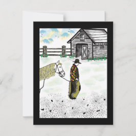 Tarjeta Festiva Después de una equitación