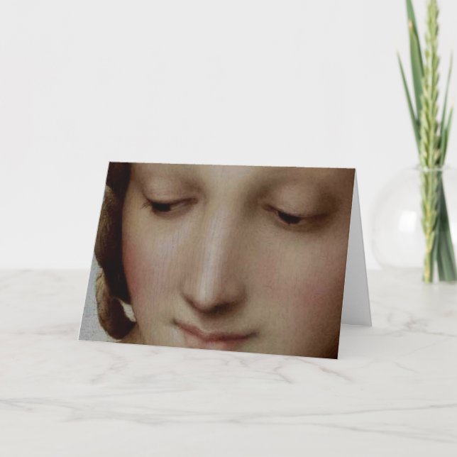 Tarjeta Festiva Detalle de Madonna del prado (Anverso)