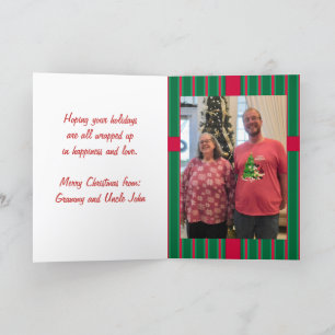 Tarjeta Festiva Detective del Muñeco de Nieve Divertido y Elegante