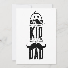 Tarjeta Festiva Detrás de cada gran niño: Día del Padre