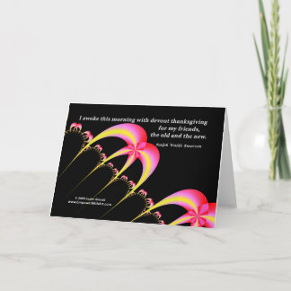 Tarjeta Festiva Devoto gracias a mis amigos