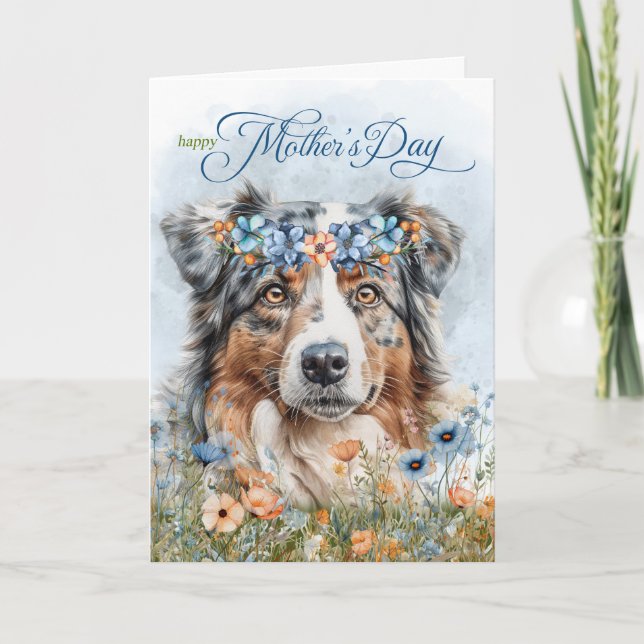 Tarjeta Festiva Día Botánico de la Madre del Pastor Australiano (Anverso)