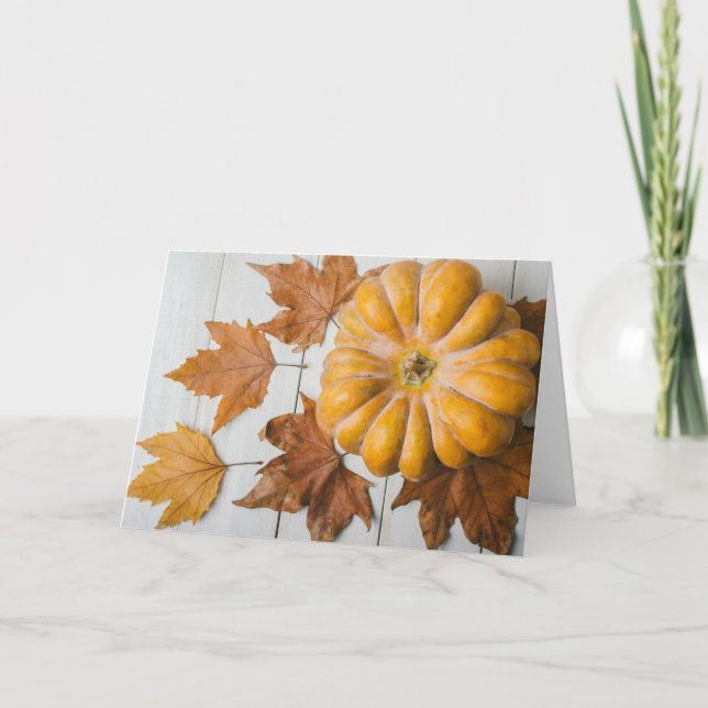 Tarjeta Festiva Día de Acción de Gracias (Anverso)