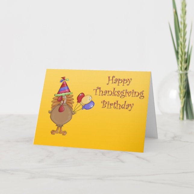 Tarjeta Festiva Día de Acción de Gracias (Anverso)
