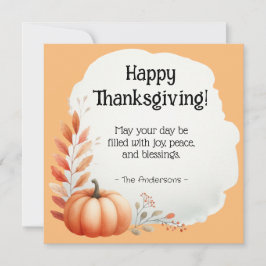 Tarjeta Festiva Día de Acción de Gracias