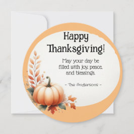 Tarjeta Festiva Día de Acción de Gracias