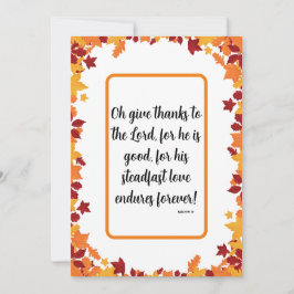 Tarjeta Festiva Día de Acción de Gracias Cristiano