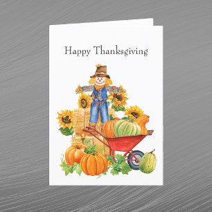Tarjeta Festiva Día de Acción de Gracias del Girasol de Tan Scarec