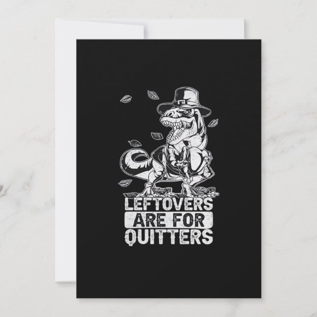 Tarjeta Festiva Día de Acción de Gracias - Escuadrón de Cenas de A (Anverso)