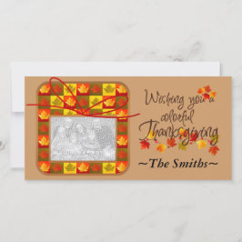 Tarjeta Festiva Día de Acción de Gracias Personalizado