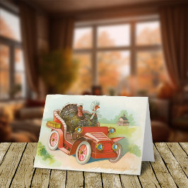 Tarjeta Festiva Día de Acción de Gracias Viajes